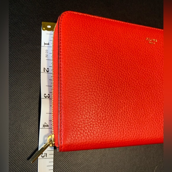 Sold to consignment Céline zip wallet. Red, a true red. Phoebe era. Excellent - Picture 7 of 8